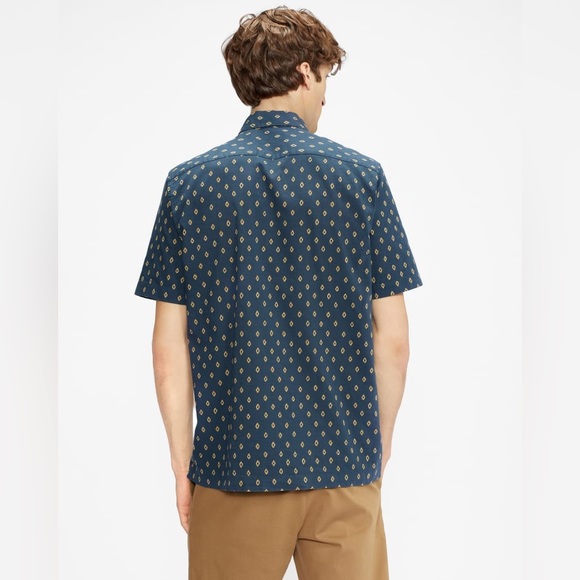 Ted Baker Diamond Geo Print Shirt, Size 5 - Picture 2 of 16